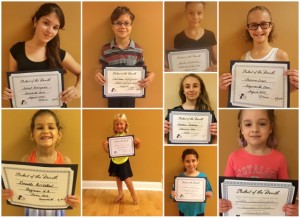 August Students of the Month