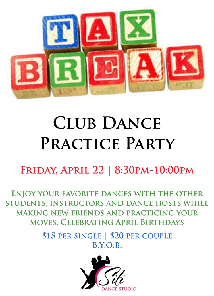 Tax Break Club Party Flyer